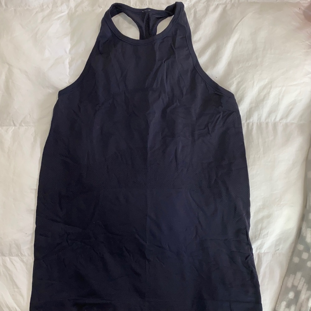 Lululemon swiftly tech navy blue high neck swiftly tech